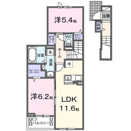 パーシモンＳの物件間取画像